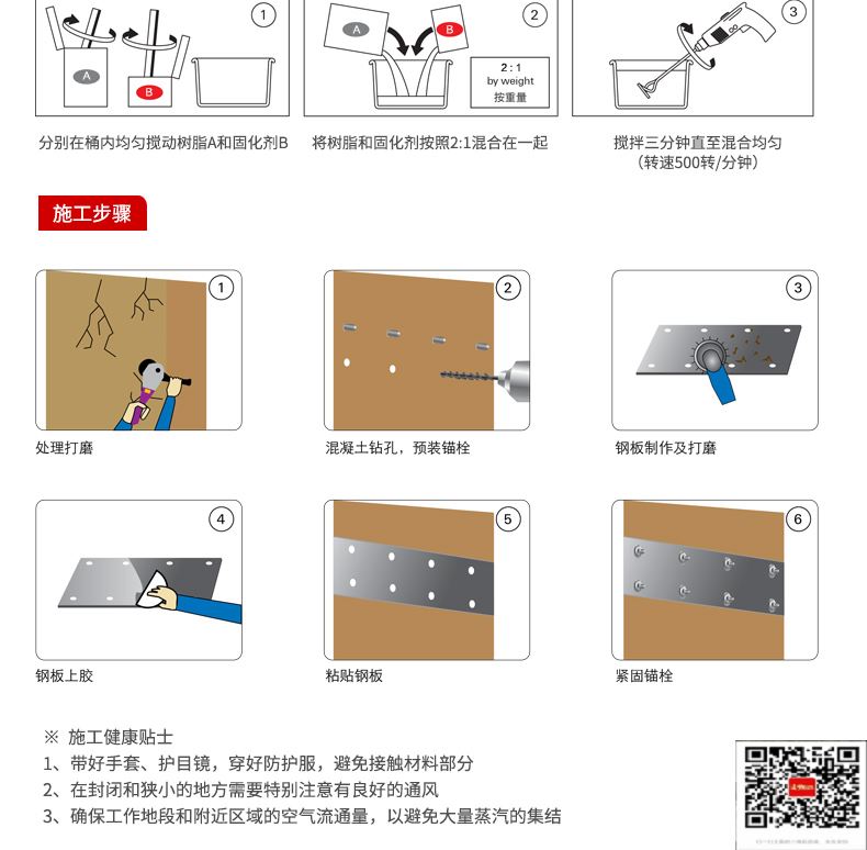 包钢兴和粘钢加固施工过程